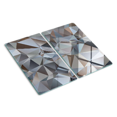 Glass kitchen board Diamond cut pattern