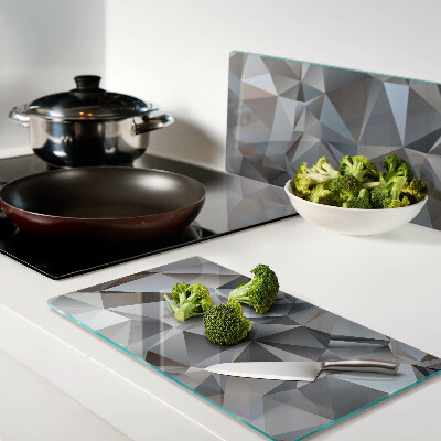 Glass kitchen board Diamond cut pattern