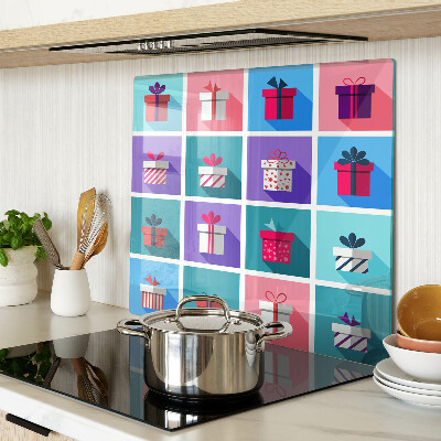 Glass chopping board Gift motifs in different colors