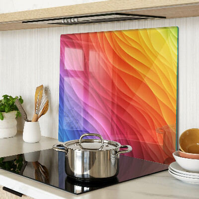 Glass chopping board Color waves