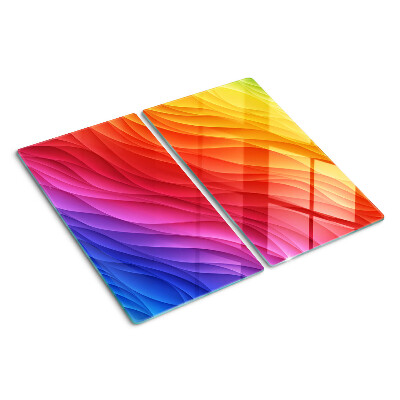 Glass chopping board Color waves