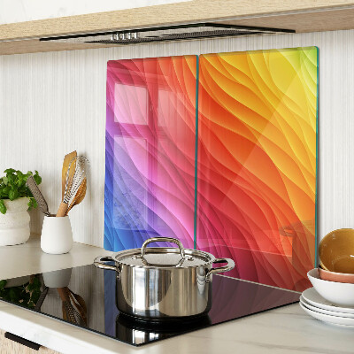 Glass chopping board Color waves