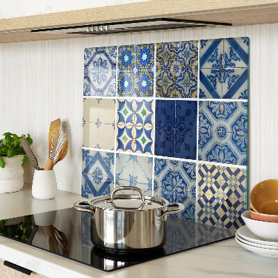 Glass kitchen board Mosaic tile pattern