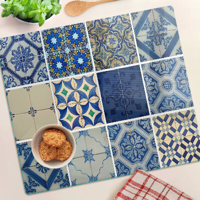 Glass kitchen board Mosaic tile pattern