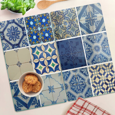 Glass kitchen board Mosaic tile pattern