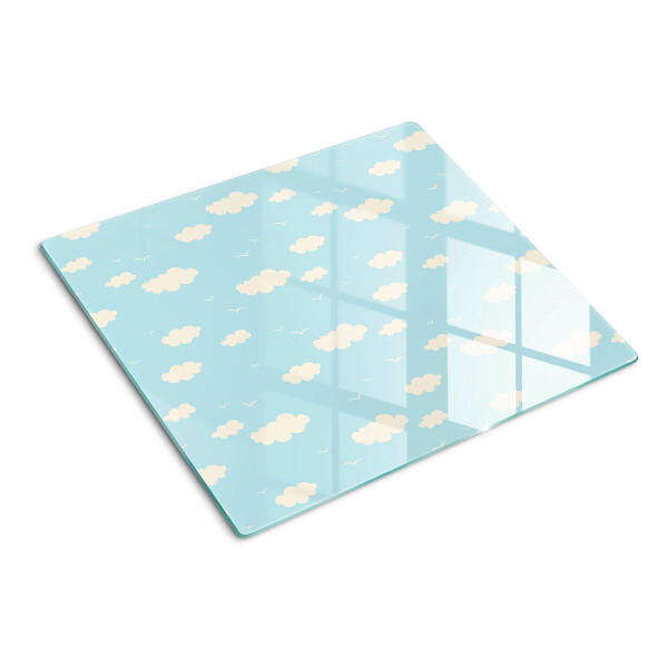 Glass kitchen board Clouds in the sky