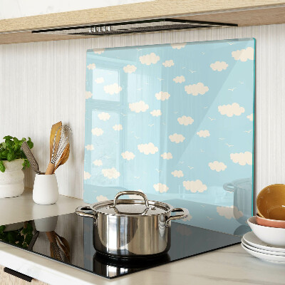 Glass kitchen board Clouds in the sky