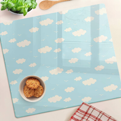 Glass kitchen board Clouds in the sky
