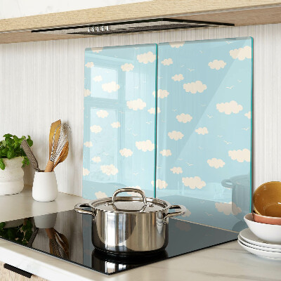 Glass kitchen board Clouds in the sky