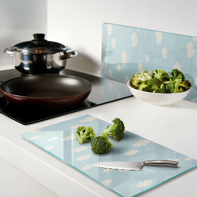 Glass kitchen board Clouds in the sky