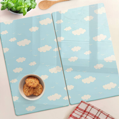 Glass kitchen board Clouds in the sky