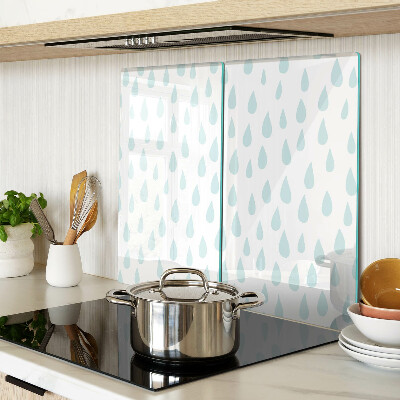 Glass kitchen board Rain drops