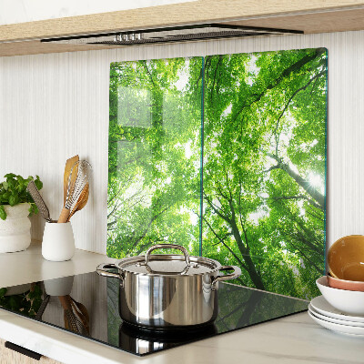 Glass chopping board Forests and green trees