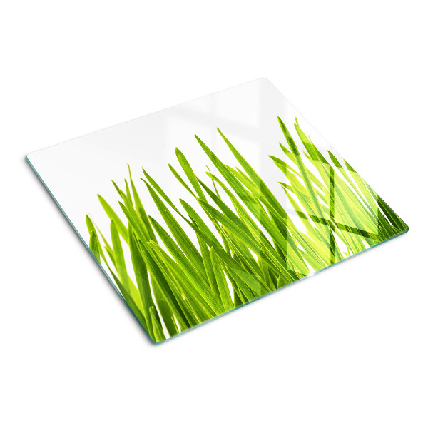 Glass kitchen board Green grass