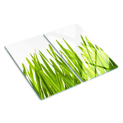 Glass kitchen board Green grass