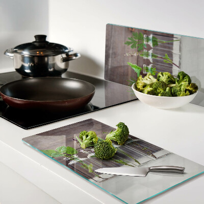 Glass kitchen board Plants in bottles