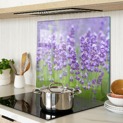 Glass chopping board Lavender field