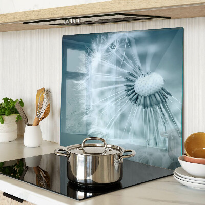 Glass chopping board Dandelions against the sky