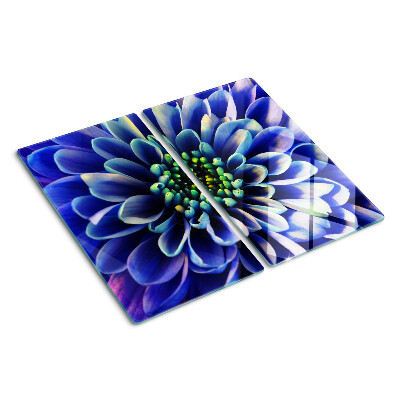 Glass kitchen board Blue Dahlia Flower