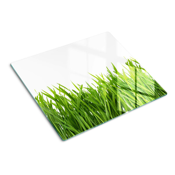 Glass chopping board Green grass