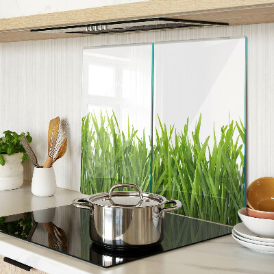 Glass chopping board Green grass