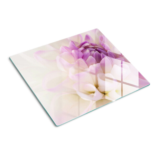 Glass kitchen board Floral arrangement in shades of purple