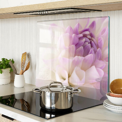 Glass kitchen board Floral arrangement in shades of purple