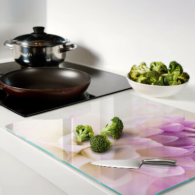 Glass kitchen board Floral arrangement in shades of purple