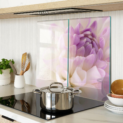 Glass kitchen board Floral arrangement in shades of purple
