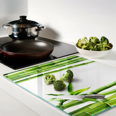 Glass chopping board Bamboo in green shades