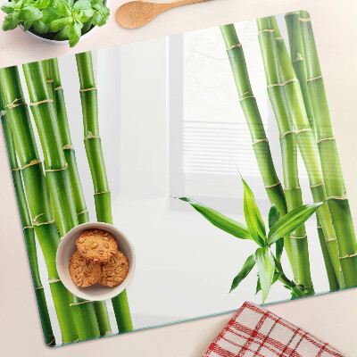 Glass chopping board Bamboo in green shades