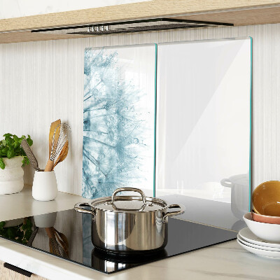 Glass kitchen board Dandelions with water drops