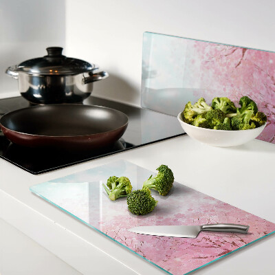 Glass chopping board Sakura flower motifs