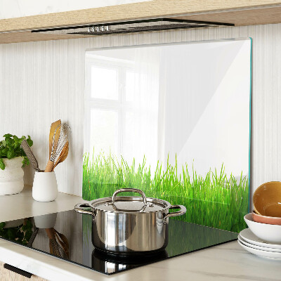 Glass chopping board Green grass