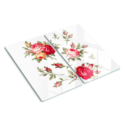 Glass kitchen board Vintage Roses