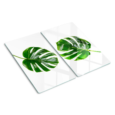 Glass kitchen board Monstera leaves