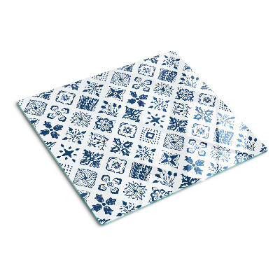 Glass kitchen board Floral motif in folk style