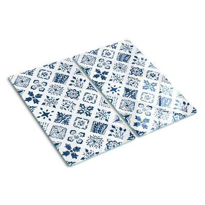 Glass kitchen board Floral motif in folk style
