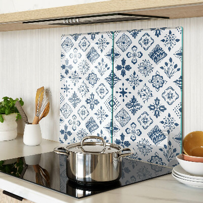 Glass kitchen board Floral motif in folk style