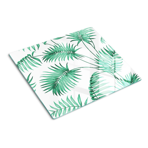 Glass chopping board Palm leaves