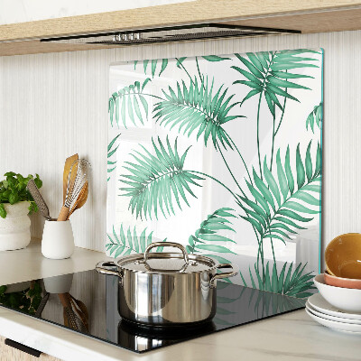 Glass chopping board Palm leaves