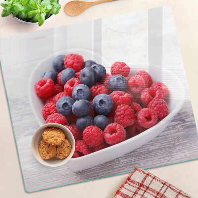 Glass chopping board Heart-shaped fruits