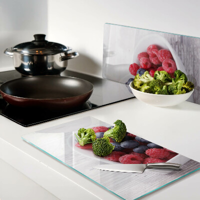 Glass chopping board Heart-shaped fruits