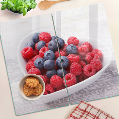 Glass chopping board Heart-shaped fruits