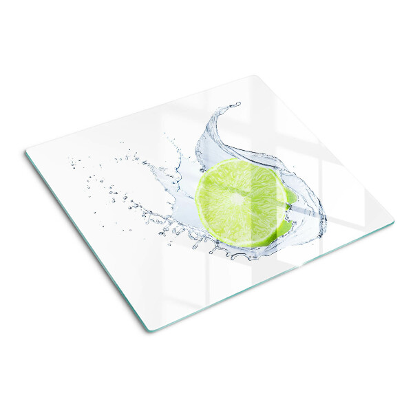 Glass kitchen board Lemon in water