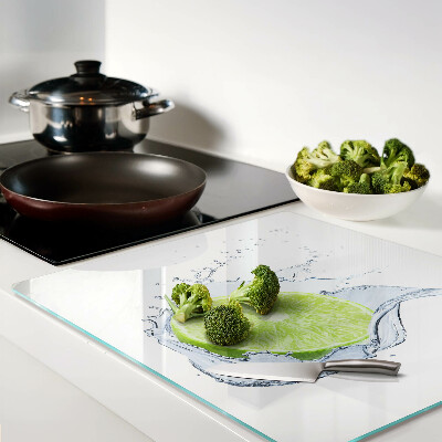 Glass kitchen board Lemon in water