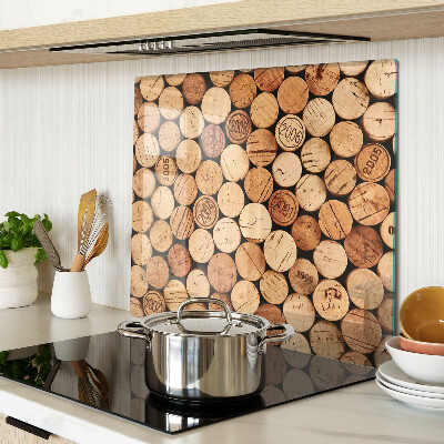 Glass chopping board Wine corks