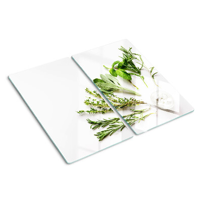 Glass chopping board Kitchen herbs