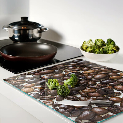 Glass kitchen board Coffee beans