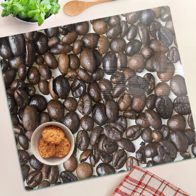 Glass kitchen board Coffee beans